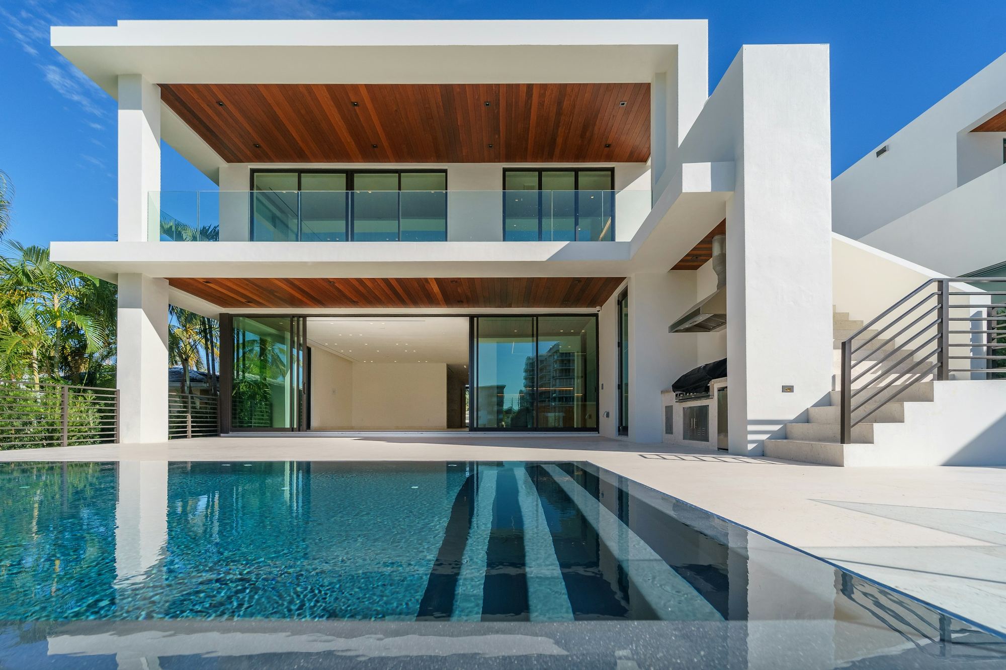 A sunlit Mediterranean villa with a private swimming pool